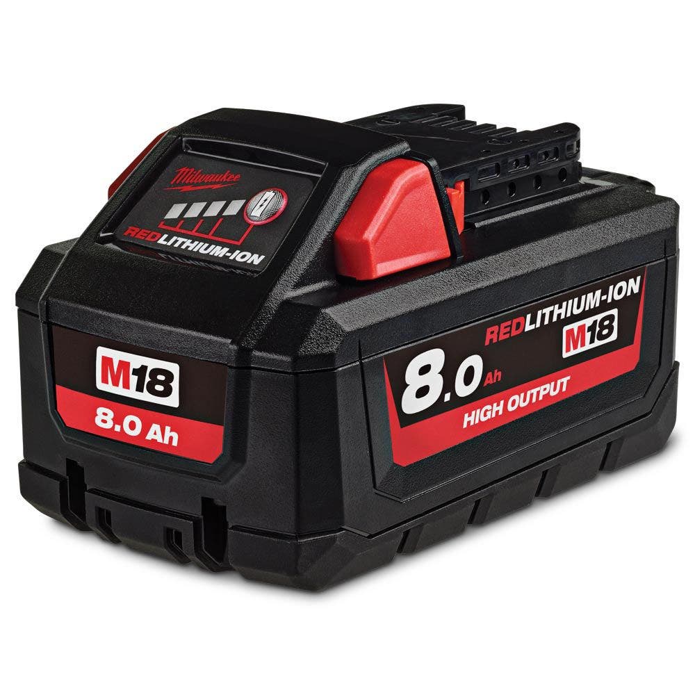 Kit de soprador MILWAUKEE FUEL™ de 18V com duas baterias de 2 x 8,0 Ah M18F2BL802