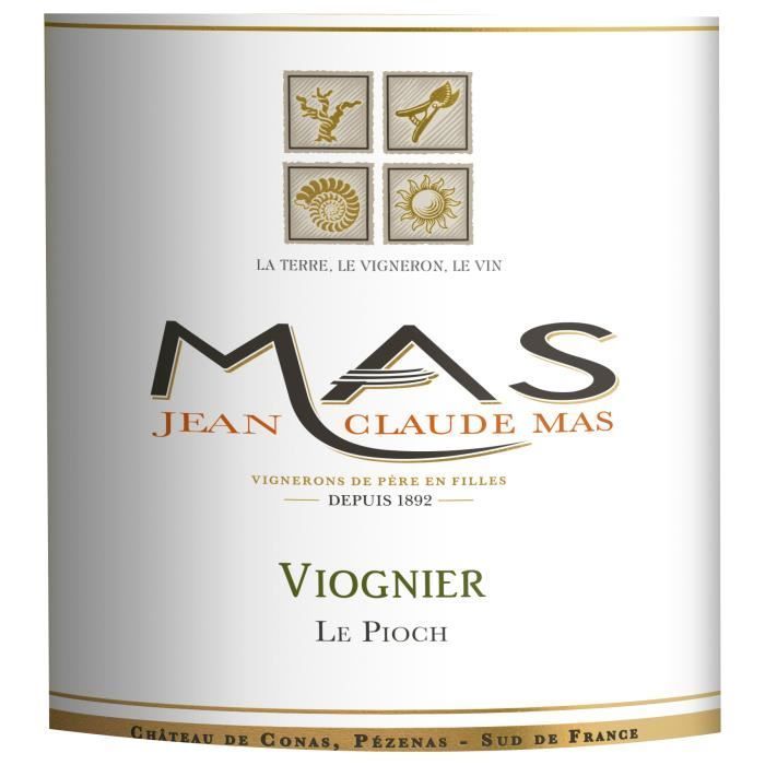 Jean Claude Mas Le Pioch Viognier Pays d'Oc - Vin blanc de Languedoc 2025