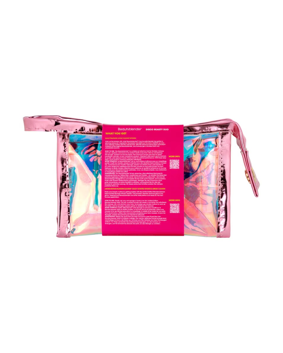 BEAUTYBLENDER Disco Beauty Duo Σφουγγάρι μακιγιάζ και εργαλείο καθαρισμού σε σχήμα αρκούδας
