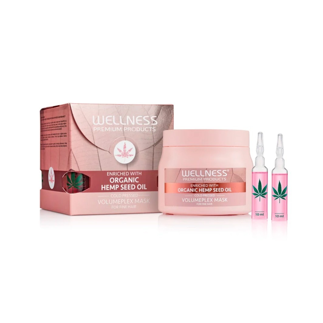 Mascarilla capilar de bienestar VolumePLEX + 4 ampollas - 500 ml