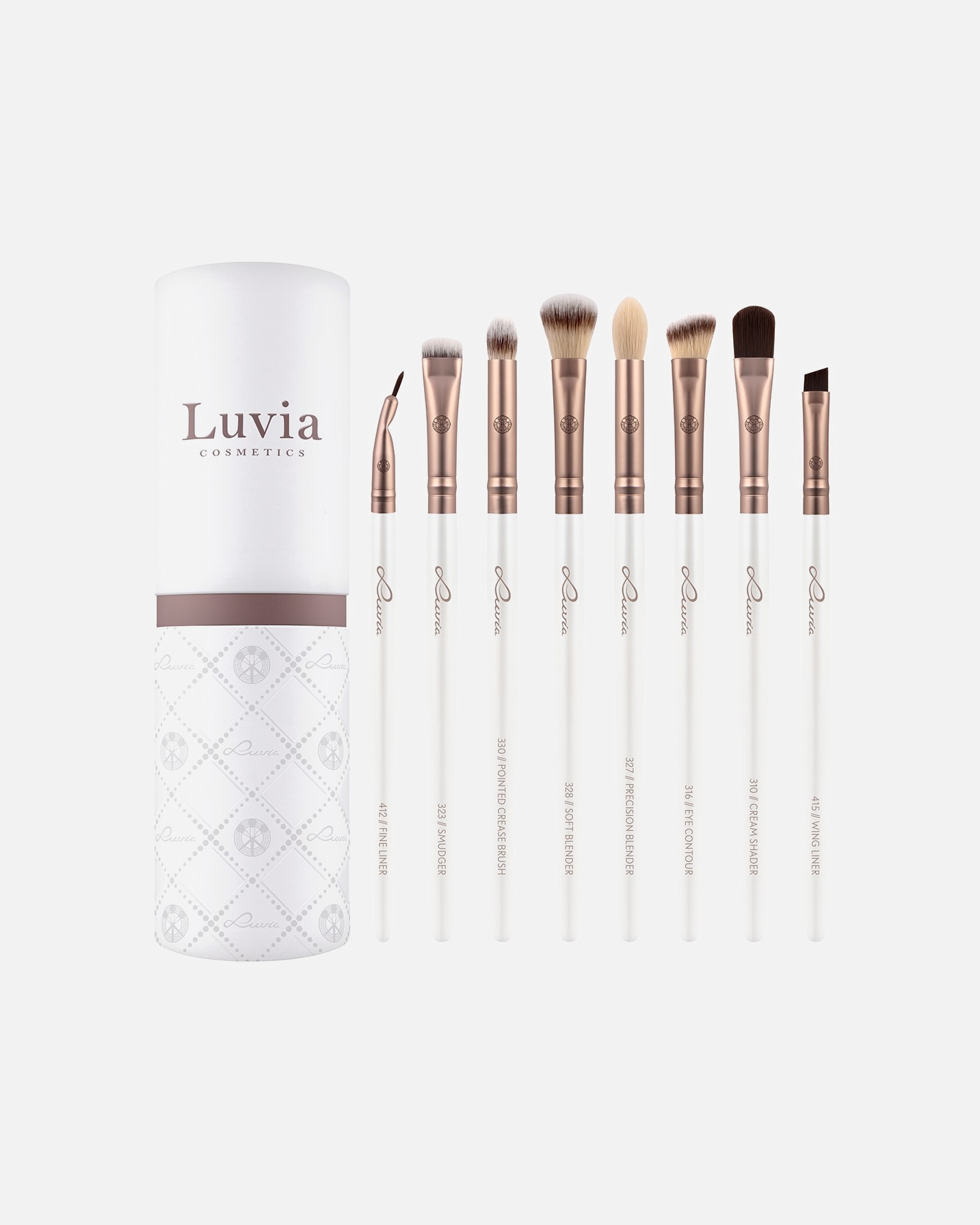 Set de brochas veganas Luvia Prime para todo tipo de ojos - 1 pieza