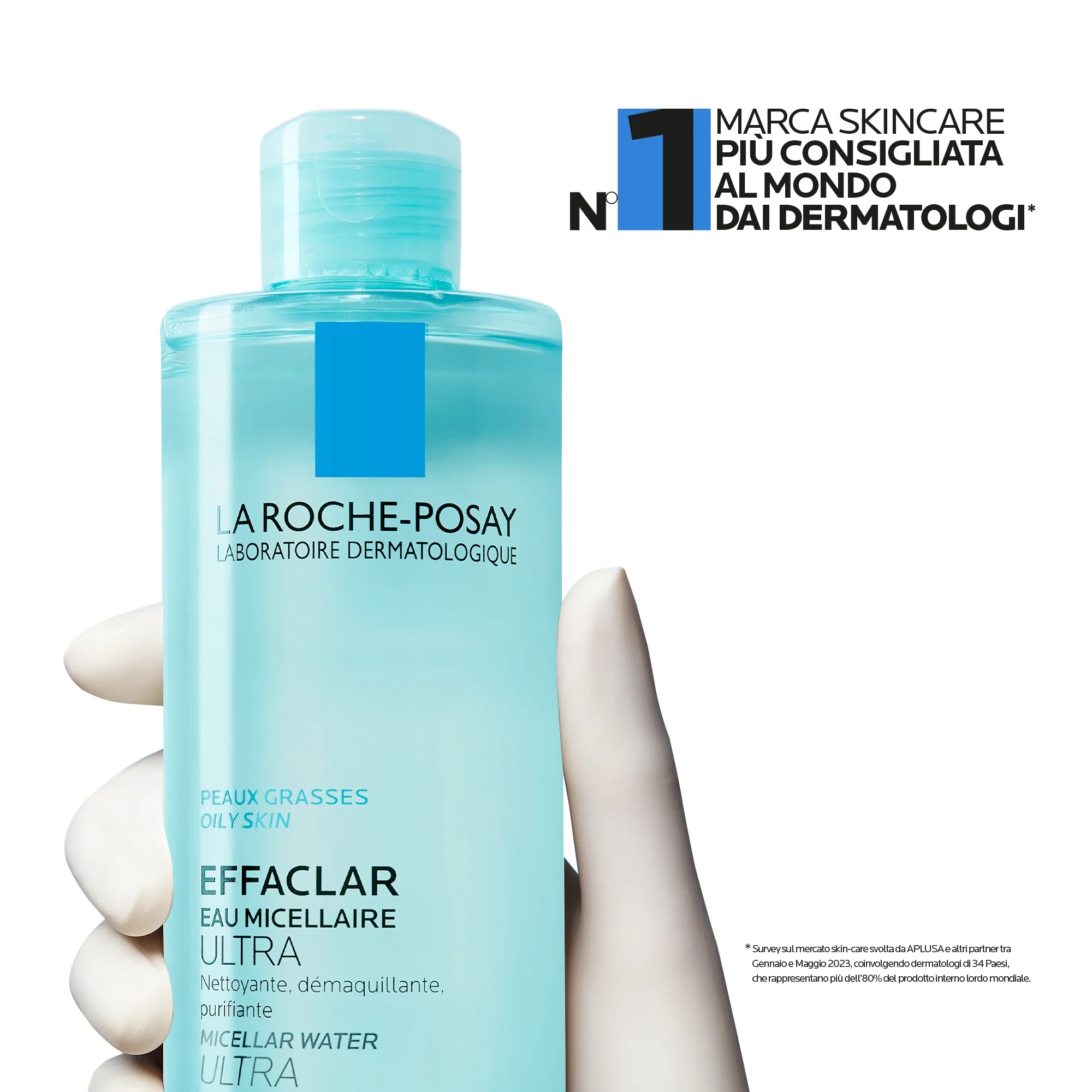 LA ROCHE POSAY Eau micellaire ultra-pure La Roche Posay Physiological Cleansers pour peaux grasses 400 ml