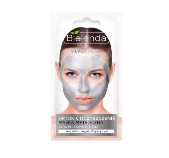 Bielenda Silver Detox metaliczna maska oczyszczająca 8 g