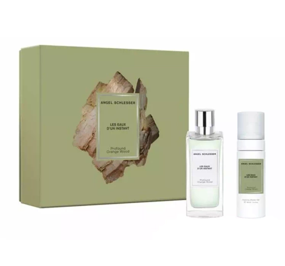Angel Schlesser Les Eaux d’un Instant Profound Orange Wood woda toaletowa spray 100 ml   żel pod prysznic 100 ml