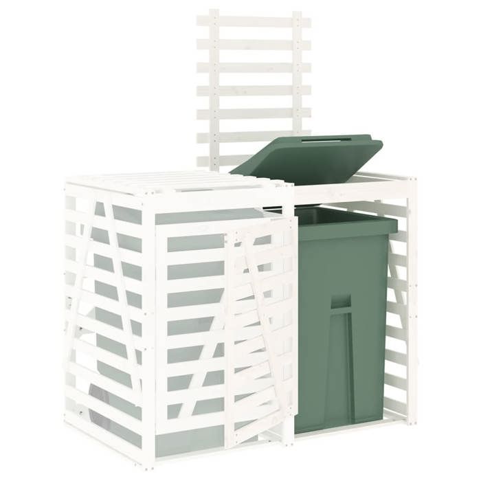 Coperchio per pattumiera/Estensibile per coperchio pattumiera con ruote - VIDAXL - Pino massiccio bianco CC6793236