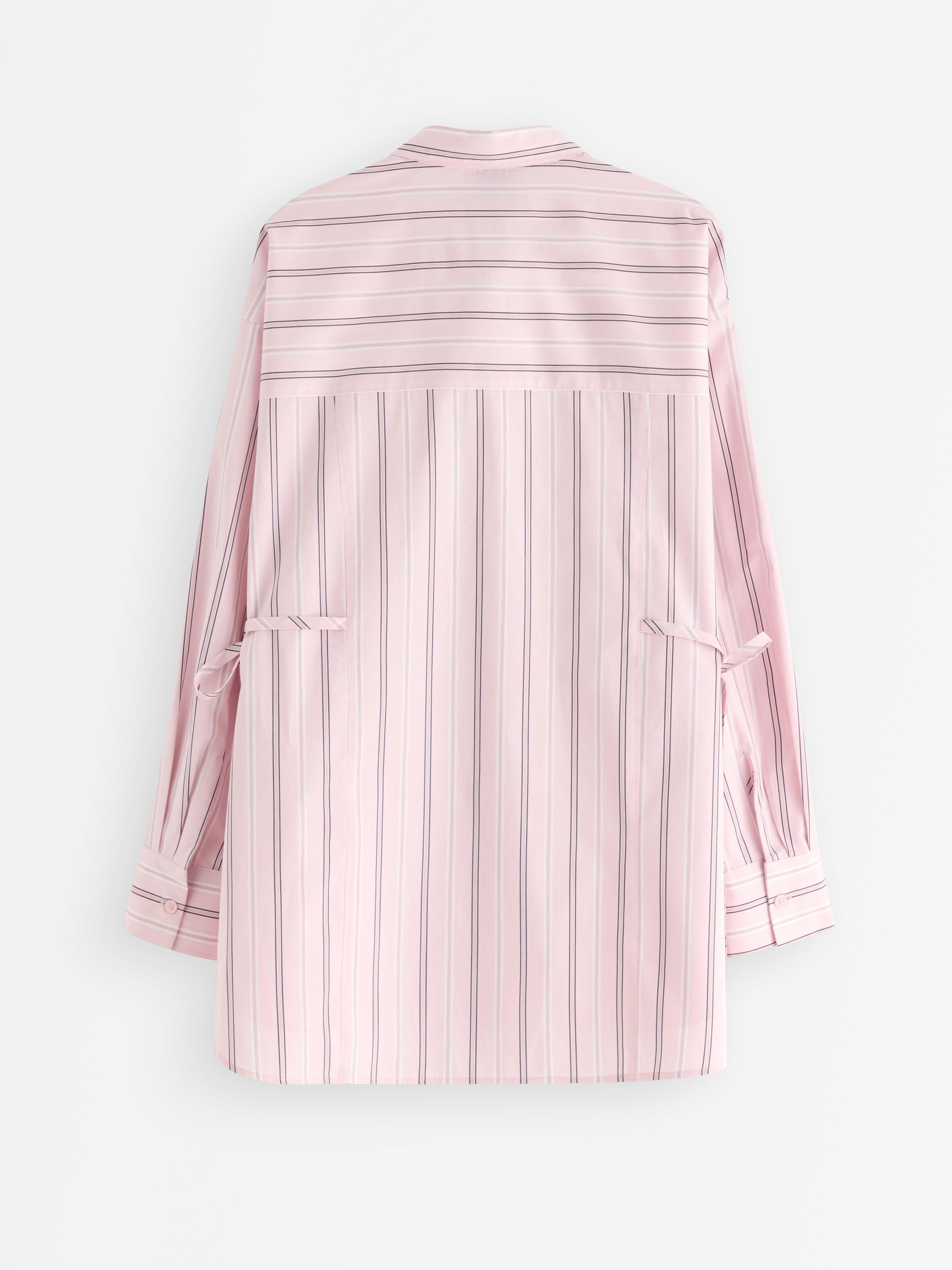 Skjorte med tie-dye-bånd lys rosa