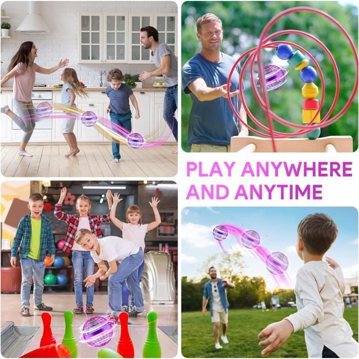 Light-Up Flying Ball - Magic - 360° Rotation - Smart Sensor - Child Safety - USB Rechargeable