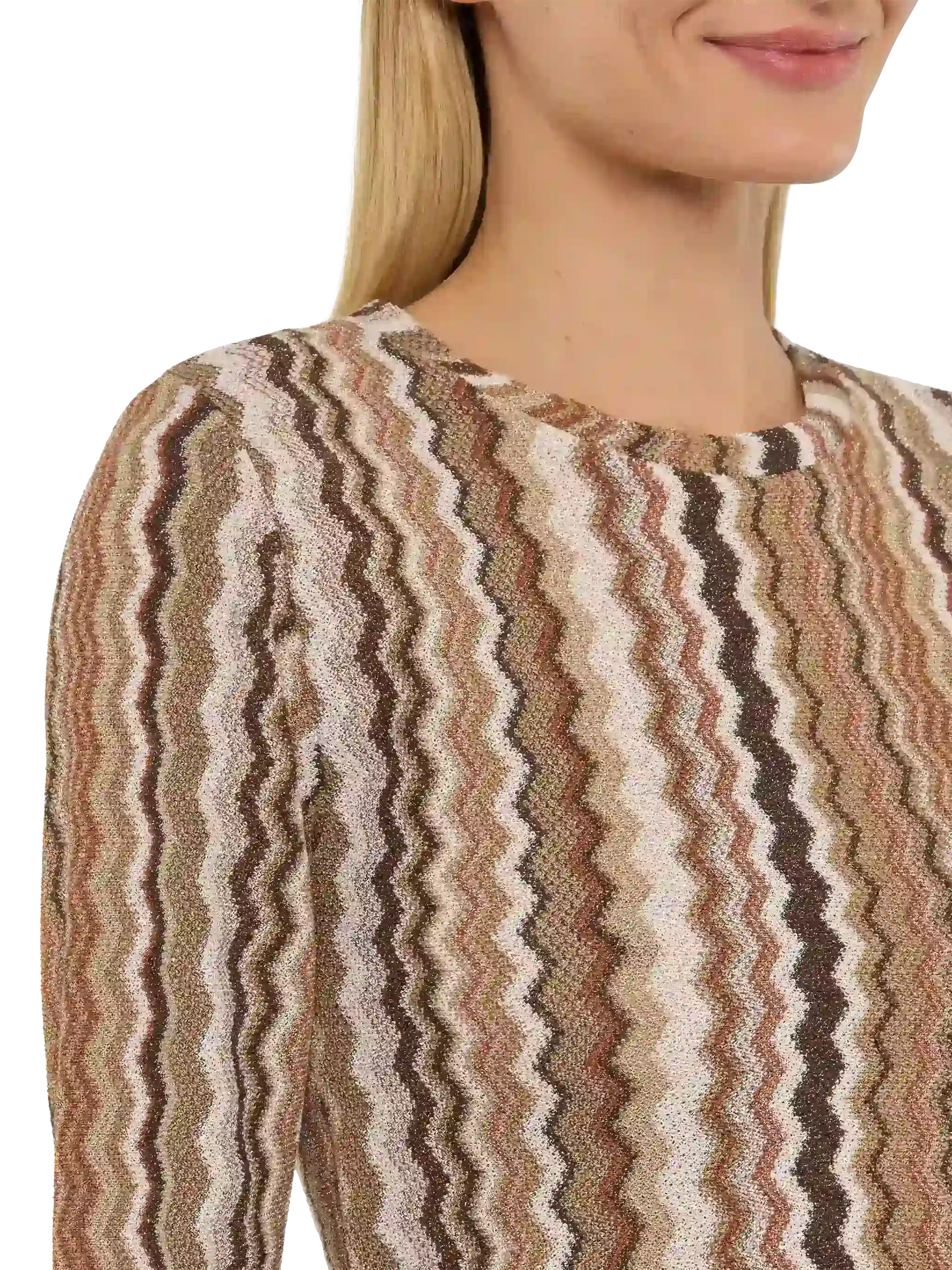 Siviglia t-shirt cropped in maglia raschel