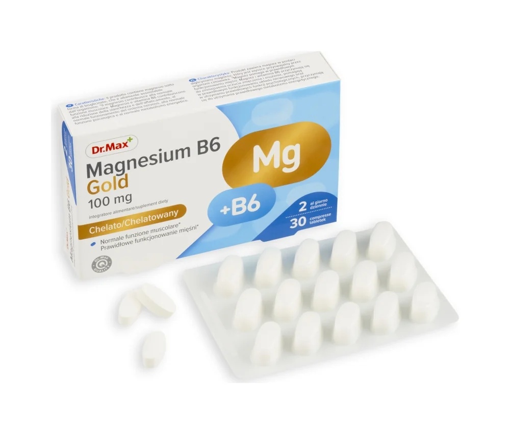 DR. MAX Dr. Max Magnesium B6 Goud 30 tabletten Spierwelzijn