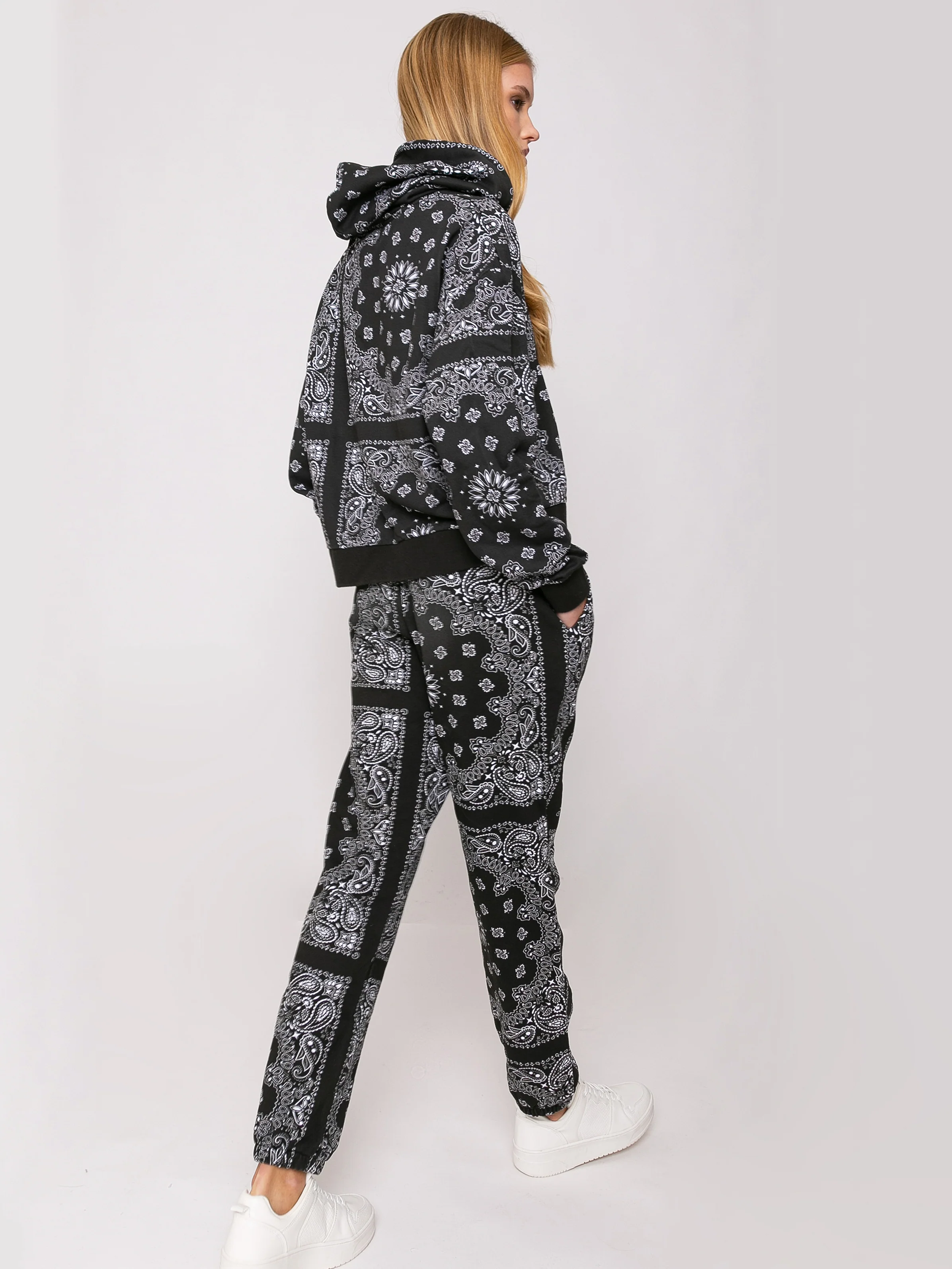 Felpa con cappuccio bandana in cotone con ricamo Saint Barth