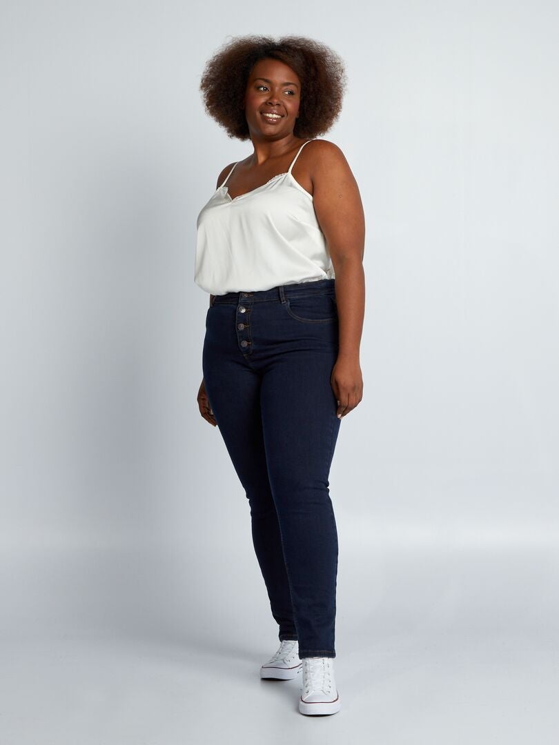 Calça Skinny Stretch - 5 Bolsos - Tamanho 30 - Azul