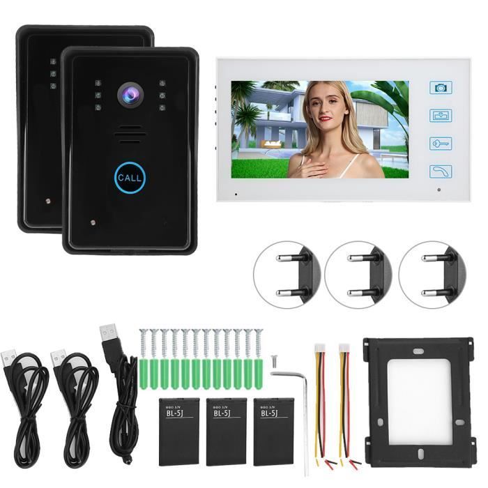 7-inch Wireless Intercom Doorbell with Infrared Night Vision