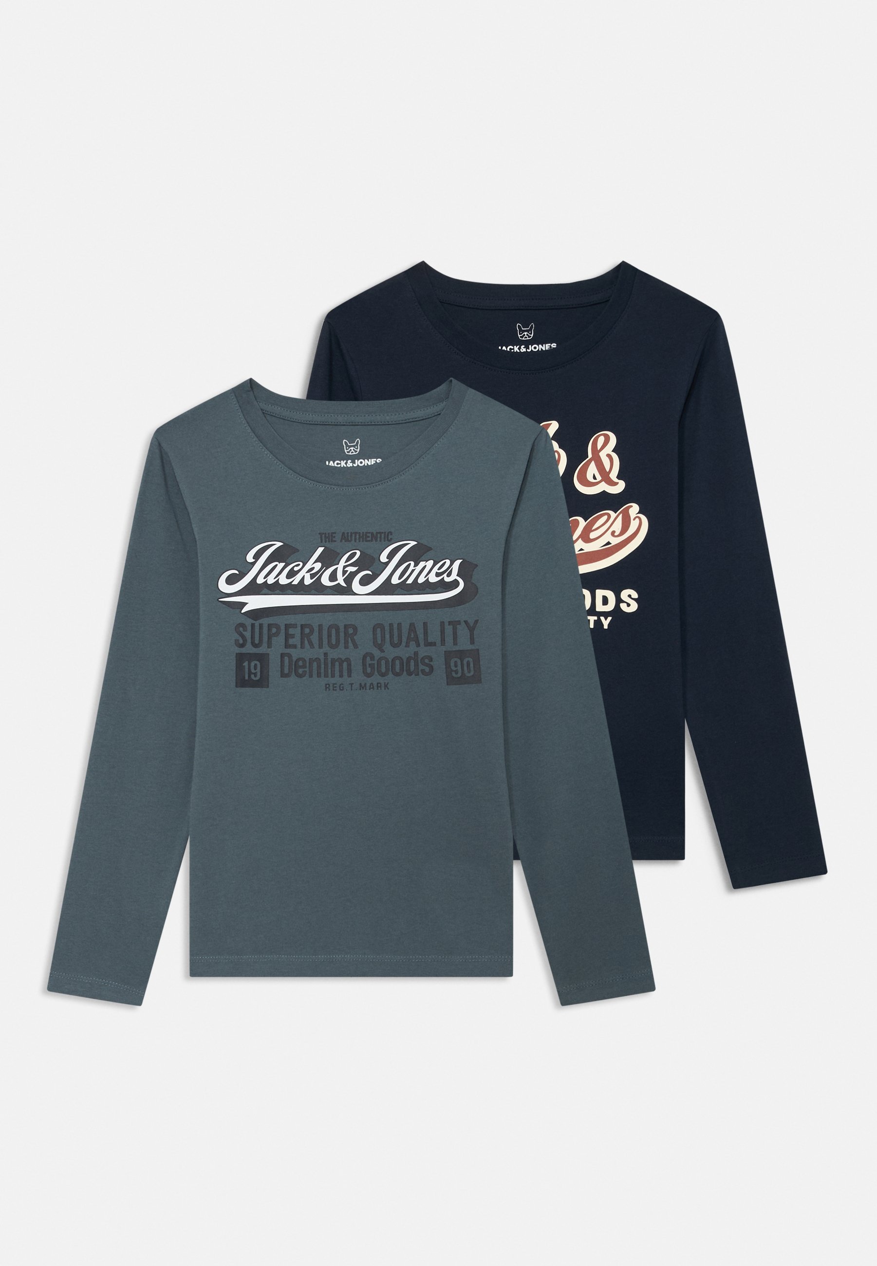 Jack & Jones Junior JJELOGO CONFEZIONE DA 2 - Maglia a maniche lunghe - tempo tempestoso/capitano del cielo