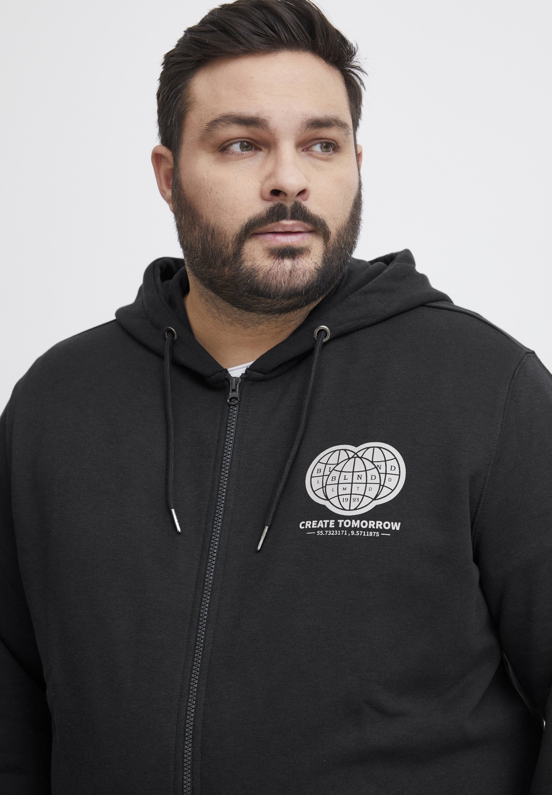 Felpa Blend BHBSWEATSHIRT - Felpa con zip - nera