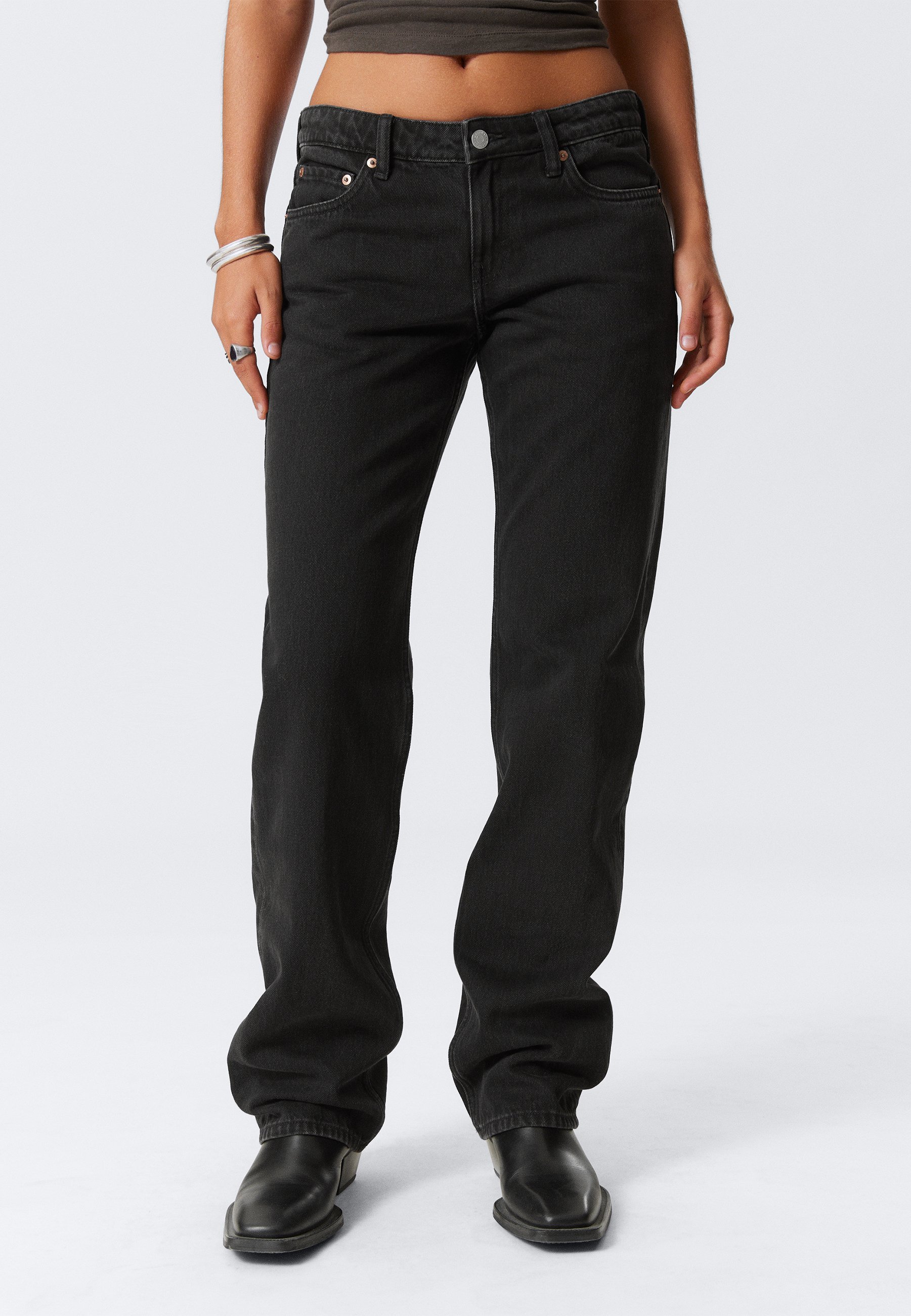 Jean droit ARROW LOW Weekday - Noir intense