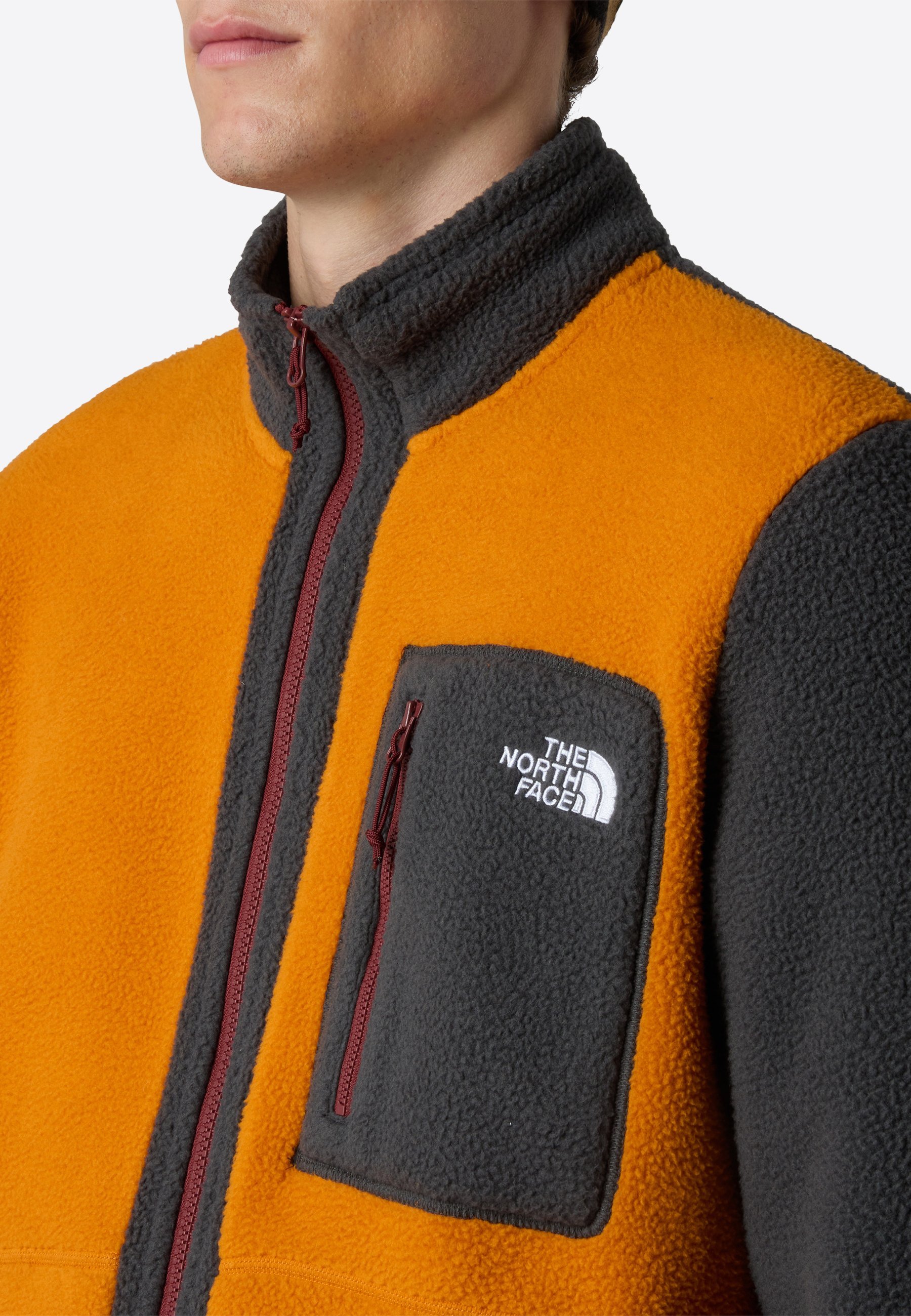 The North Face M YUMIORI FULL ZIP - Fleecejack - agaat oranje asfalt gr