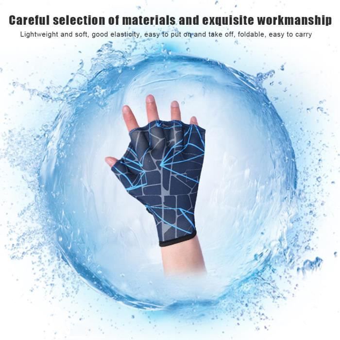 Guantes de natación - OMABETA - Con red - Nylon de alta calidad - Unisex - Adultos