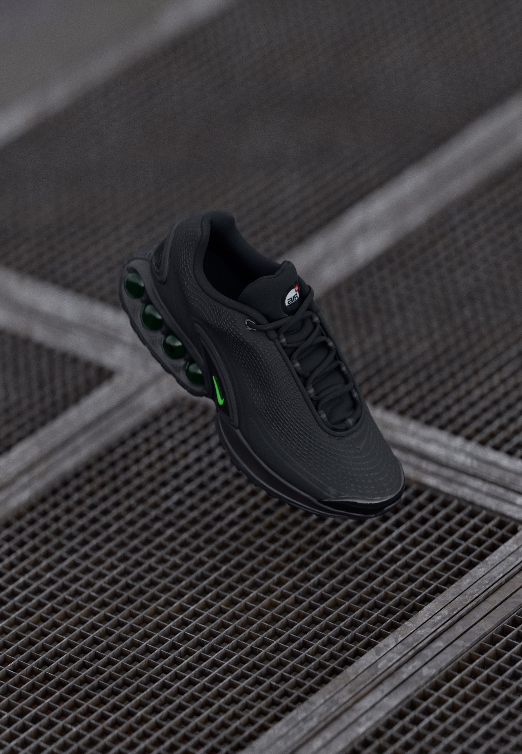 Nike Sportswear AIR MAX DN - Baskets - noir/vert/anthracite