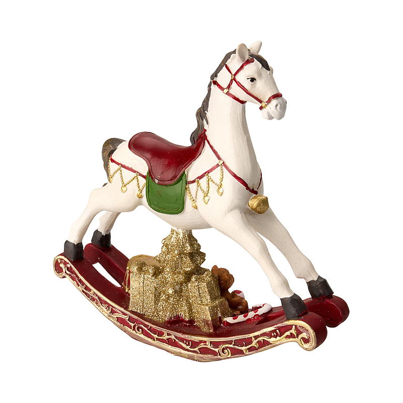 Schaukelpferd für Zuhause, 20 cm, Polyresin
