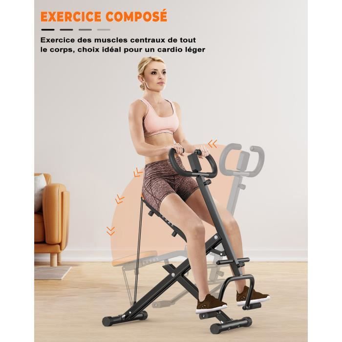 DSKEUZEEW AB Booster Plus Total Crunch Entrenador Abdominal - Máquina de Ejercicios Abdominales Evolution