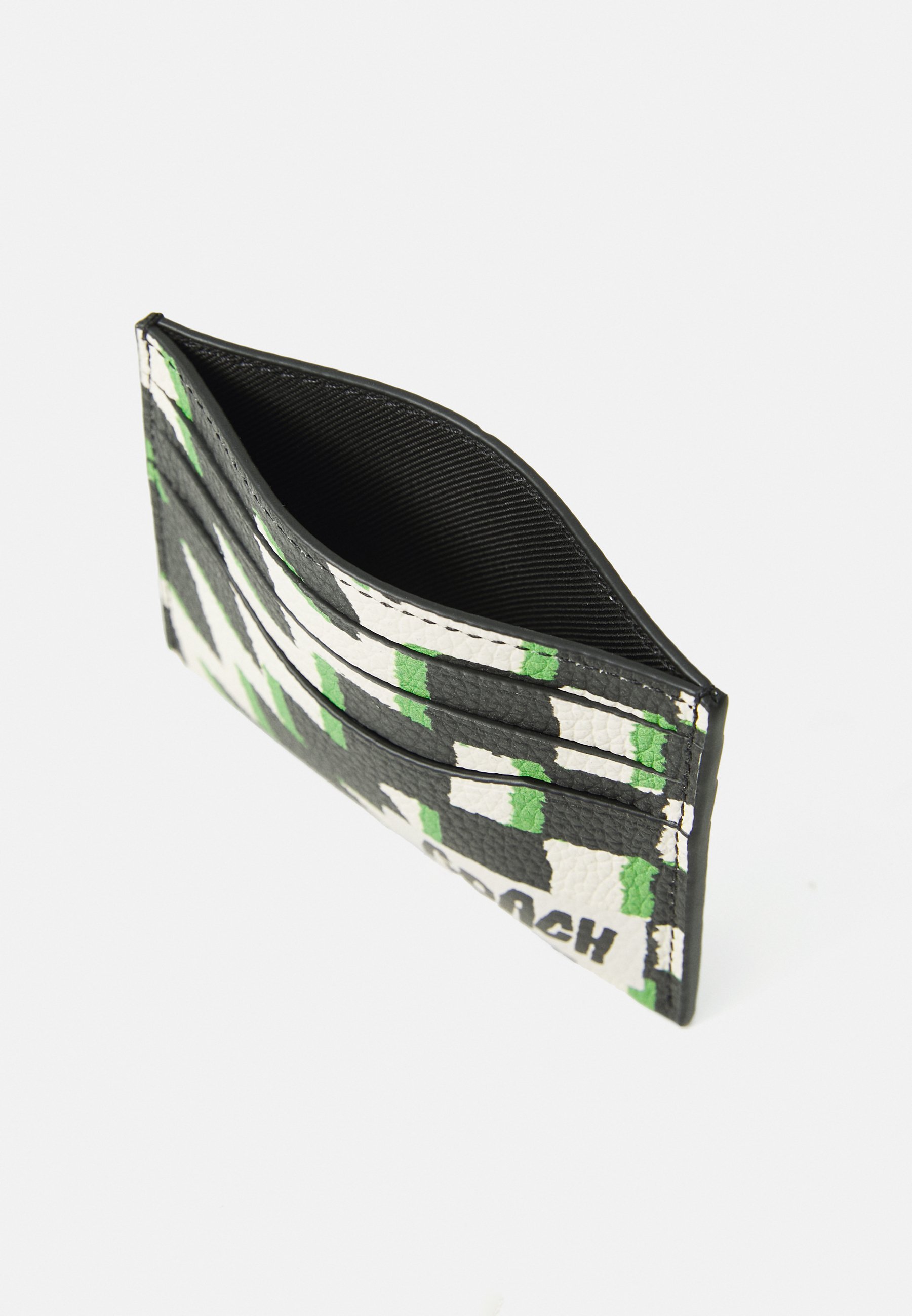 Étui à cartes Coach à motif géométrique - Portefeuille - noir/multicolore