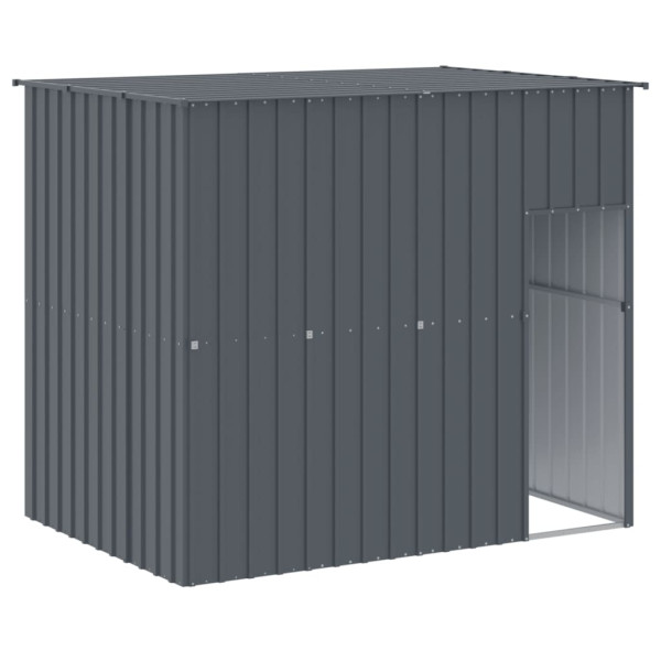 VidaXL buda dla psa Antracyt 214 x 153 x 181 cm Stal