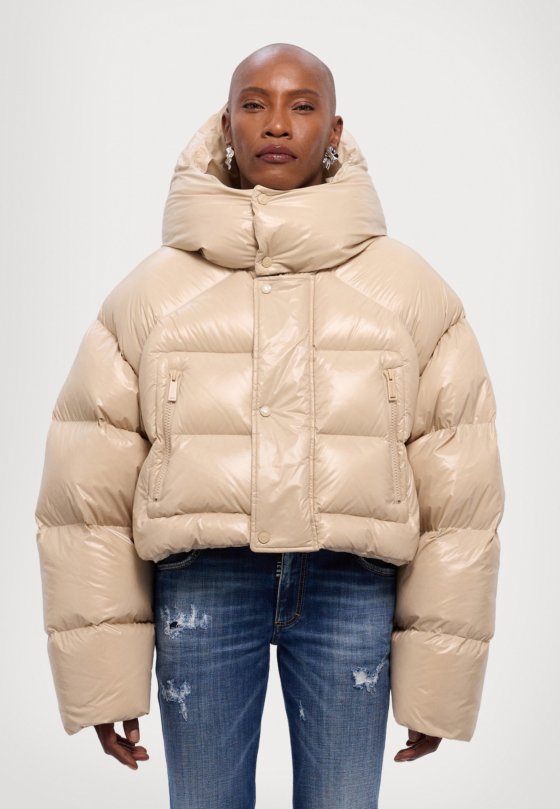 Doudoune DSQUARED2 ICON KABAN - beige