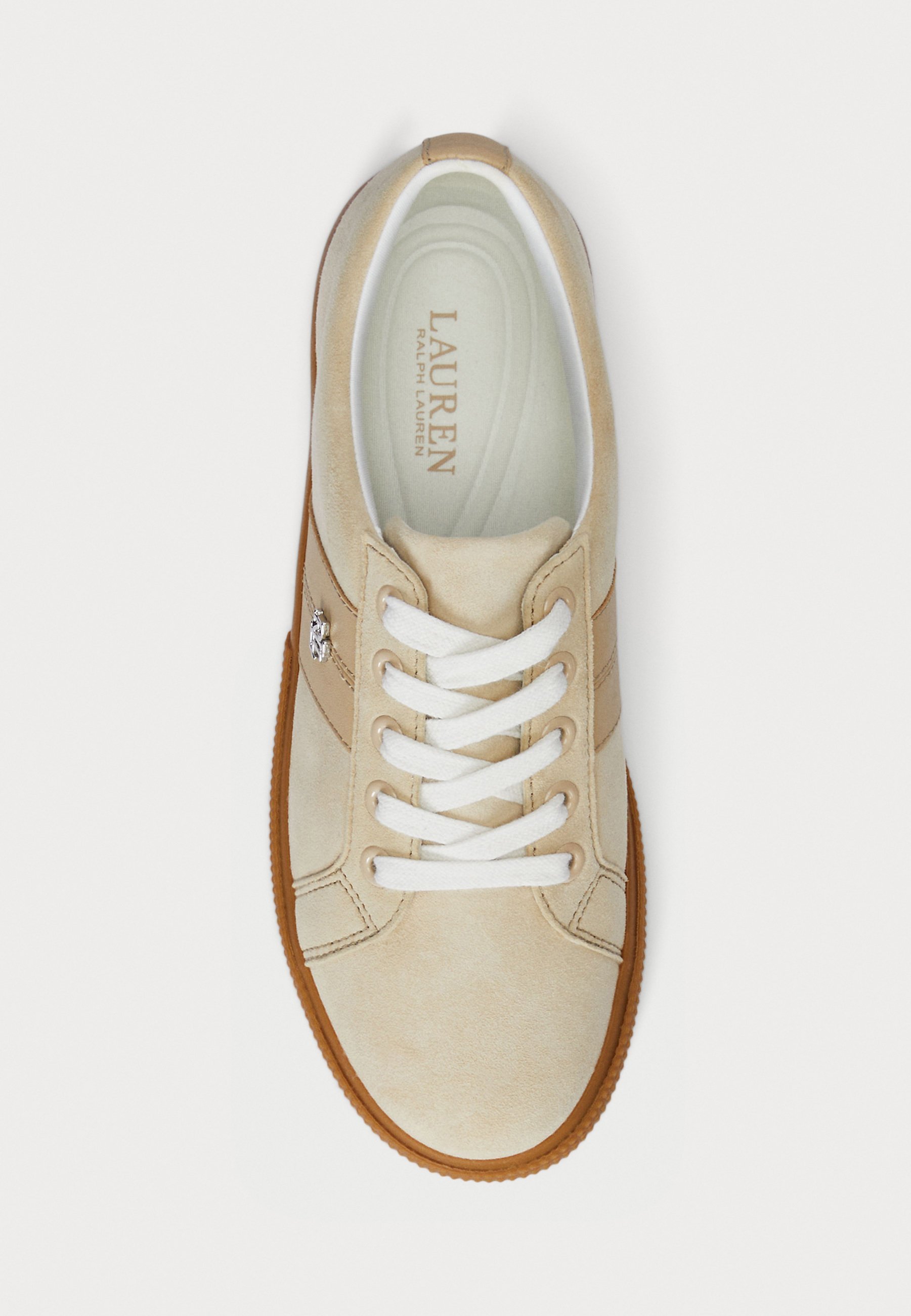 Lauren Ralph Lauren JANSON II-SNEAKERS LOW TOP LACE - Teniși - sand dune