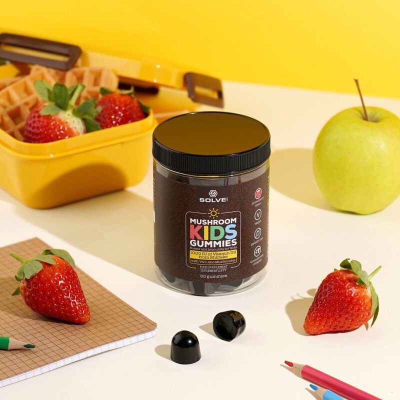 Solve Labs Mushroom Kids Gummies D2