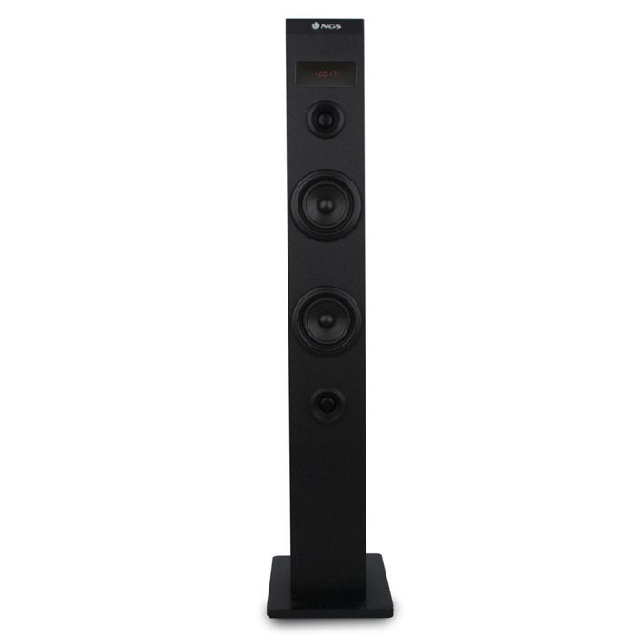 Tour de Son Bluetooth NGS SKY CHARM 50W avec Télécommande, Entrée Optique, USB, Radio FM et AUX IN - Noir