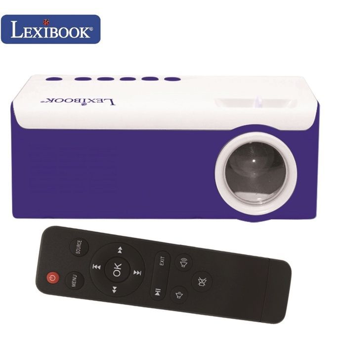 Portable video projector for watching movies, photos, and games