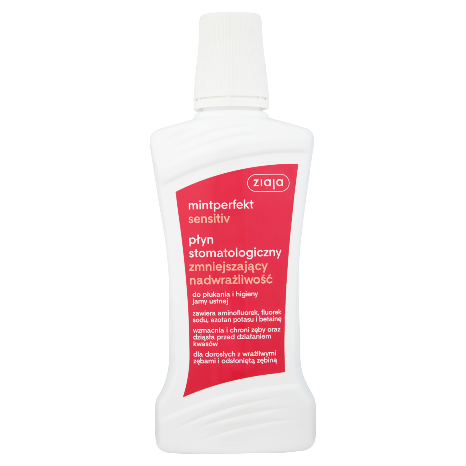 Bain de bouche Ziaja réduisant l'hypersensibilité 500 ml Menthe Parfaite Sensible