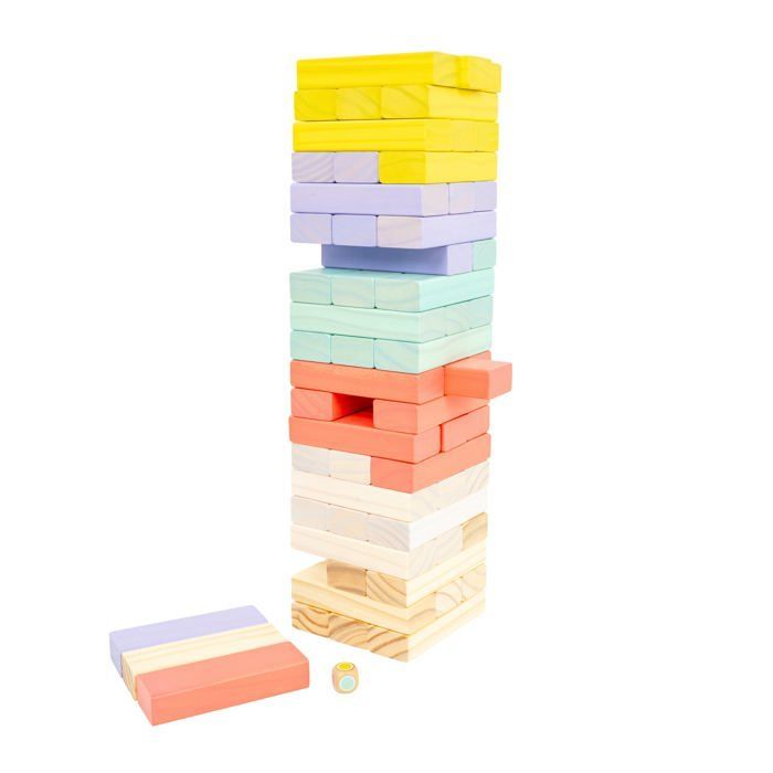 Jeu de construction - FSC - Tour en Bois - Multi couleur - Pour enfants à partir de 3 ans - Mixte