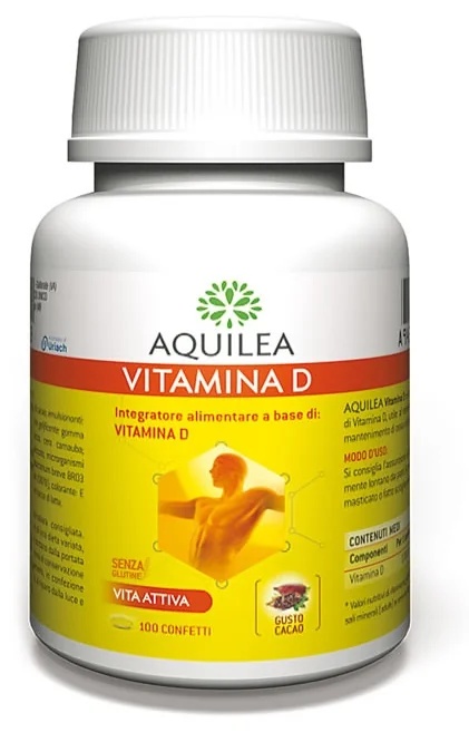 AQUILEA Vitamine D voedingssupplement Aquilea 100 confetti voor gezonde tanden en botten