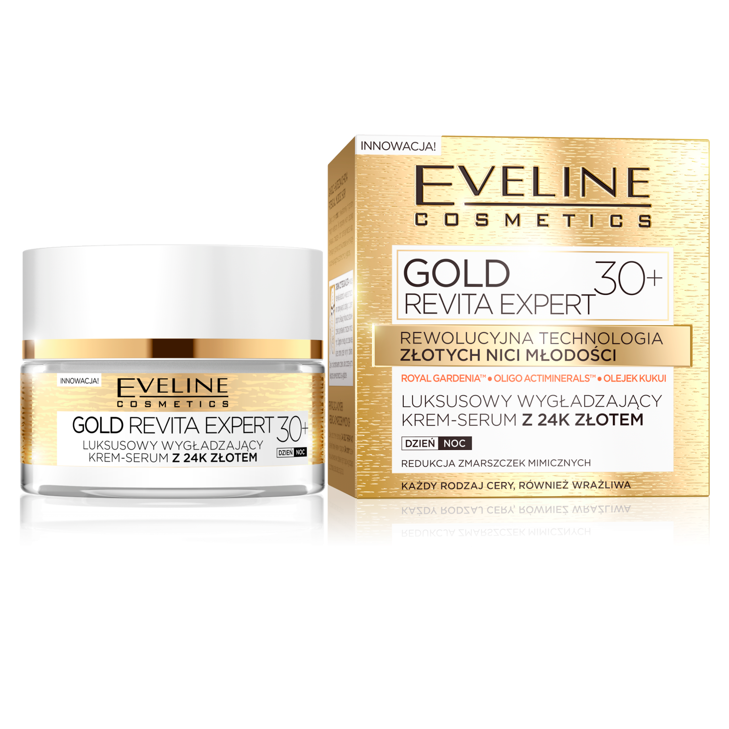 Eveline 30+ Crema Viso Ultra Levigante 50ml Oro Revita Expert 30+