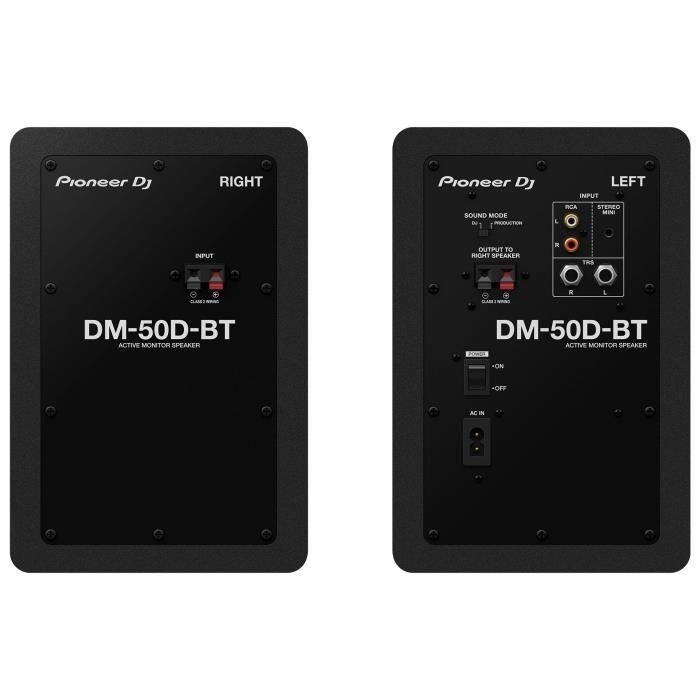 Monitor audio - PIONEER DJ - DM-50D-BT - Bluetooth - 2x25W - Bass Reflex - Nero