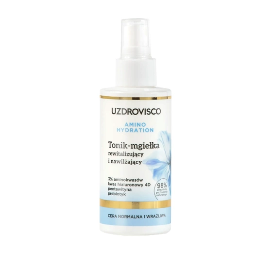 Uzdrovisco Amino Hydration rewitalizujący i nawilżający tonik-mgiełka do twarzy 150ml