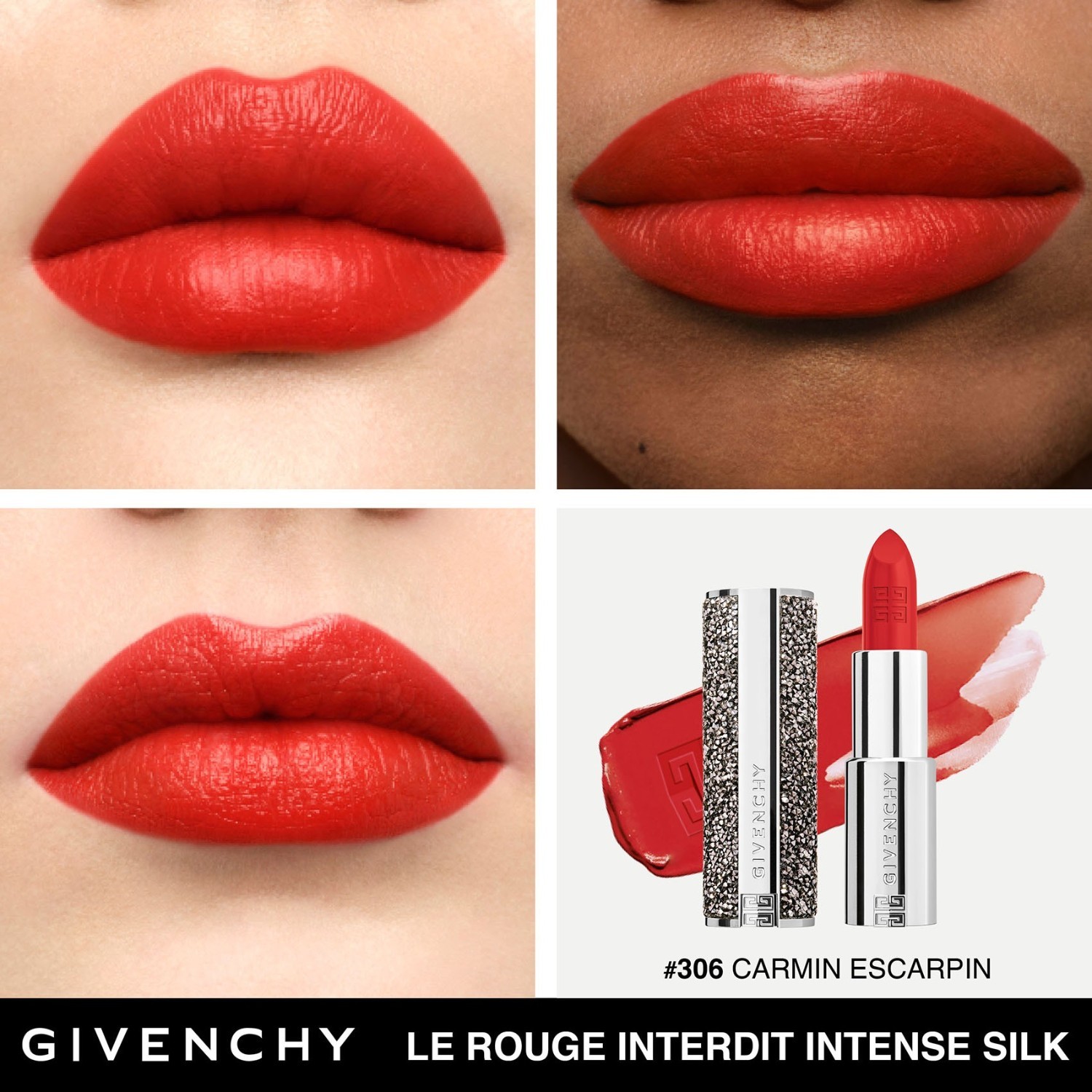 Givenchy rúž LE ROUGE INTERDIT Le Rouge Interdit Intense Silk – Limitovaná edícia – 3,4 g