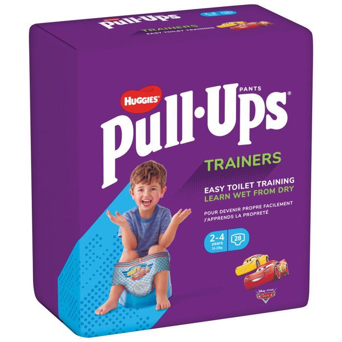 Huggies Pull-Ups Trainers Couches pour Garçon 2-4 Ans (4x28)