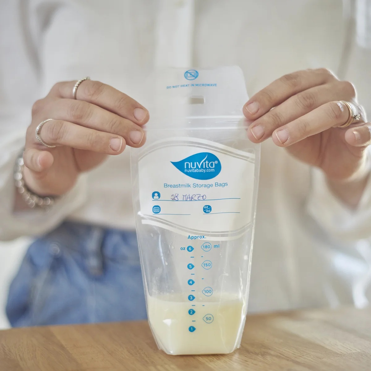 NUVITA Sacos para armazenamento de leite materno Nuvita, 25 unidades