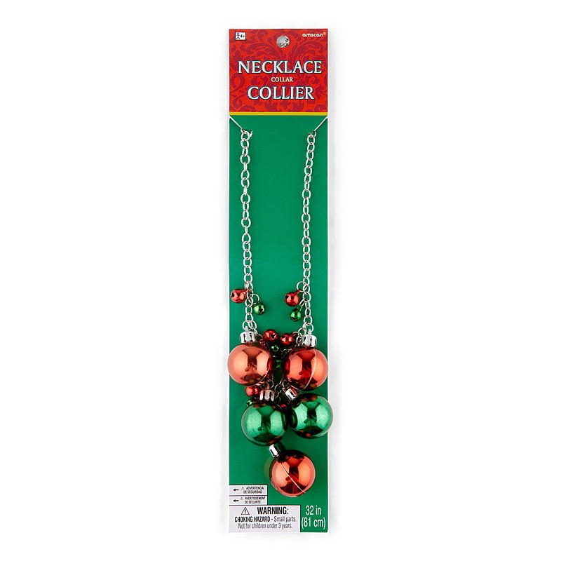 Essentii halsband med 3 cm julkulor
