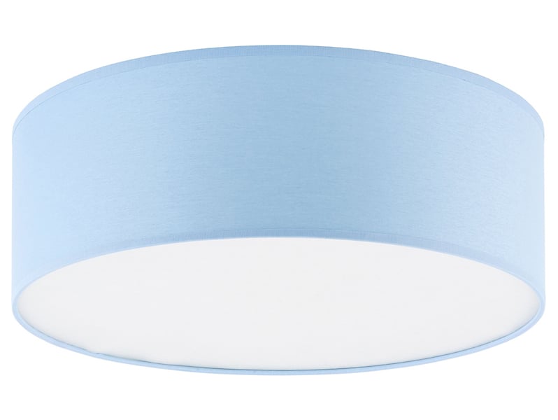 Lampa sufitowa  dziecięca Rondo tkaninowa niebieska