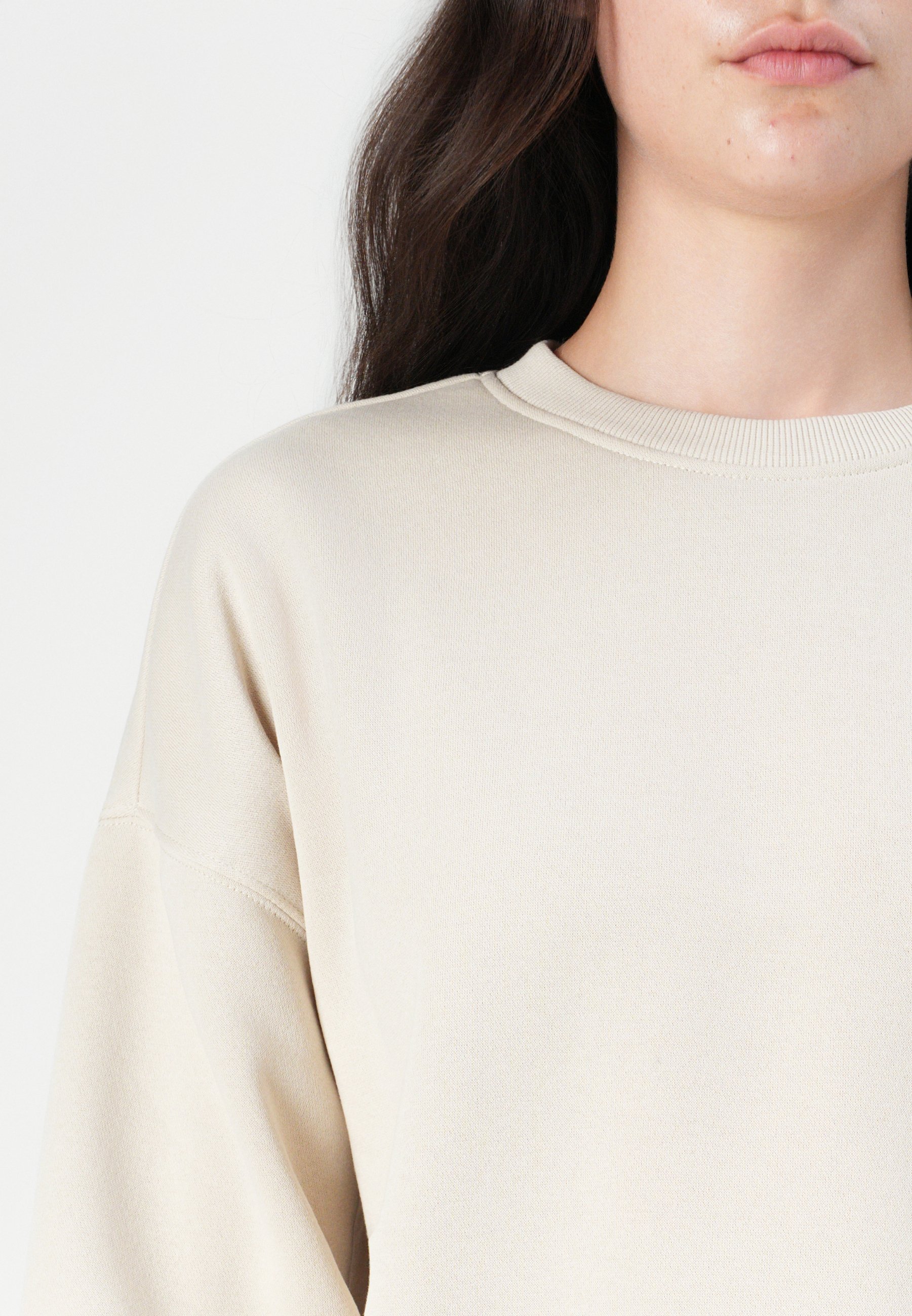 ONLY ONLBEST CREW NECK - Felpa - pietra pomice