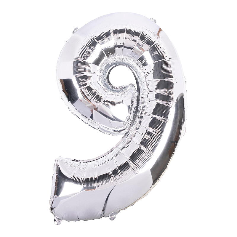Giform Folieballong 80 cm Nummer 9