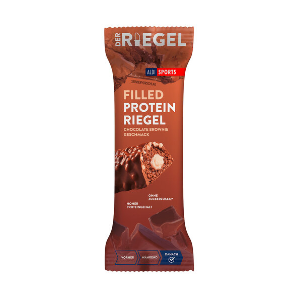 Brownie cu ciocolată Riegel cu proteine, set de 6 bucăți (6 x 45 g = 270 g)