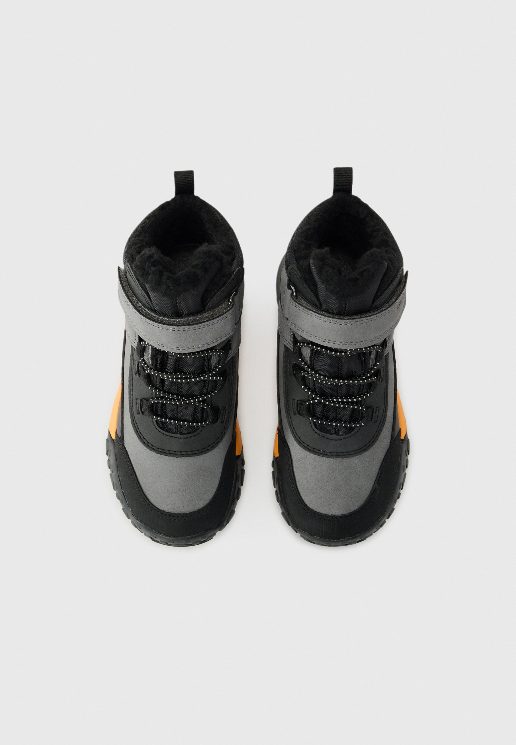 Geox TREKKYUP BOY ABX - Winterlaarzen - grijs/oranje