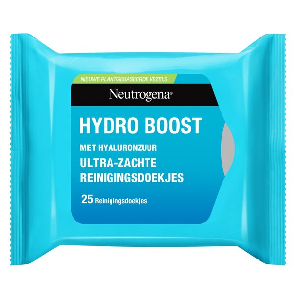 Toallitas limpiadoras Neutrogena Hydro Boost Aqua<br>25 unidades - Todo tipo de piel + piel sensible