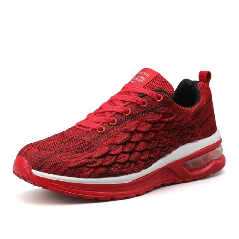Zapatillas de hombre con amortiguación de aire, transpirables, para exteriores, con absorción de impactos, ideales para correr y para uso casual.