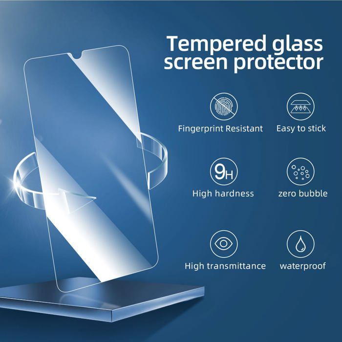 Pacote com 3 películas de vidro temperado para Samsung Galaxy A17 2025, Galaxy A16 5G e Galaxy A26 5G.