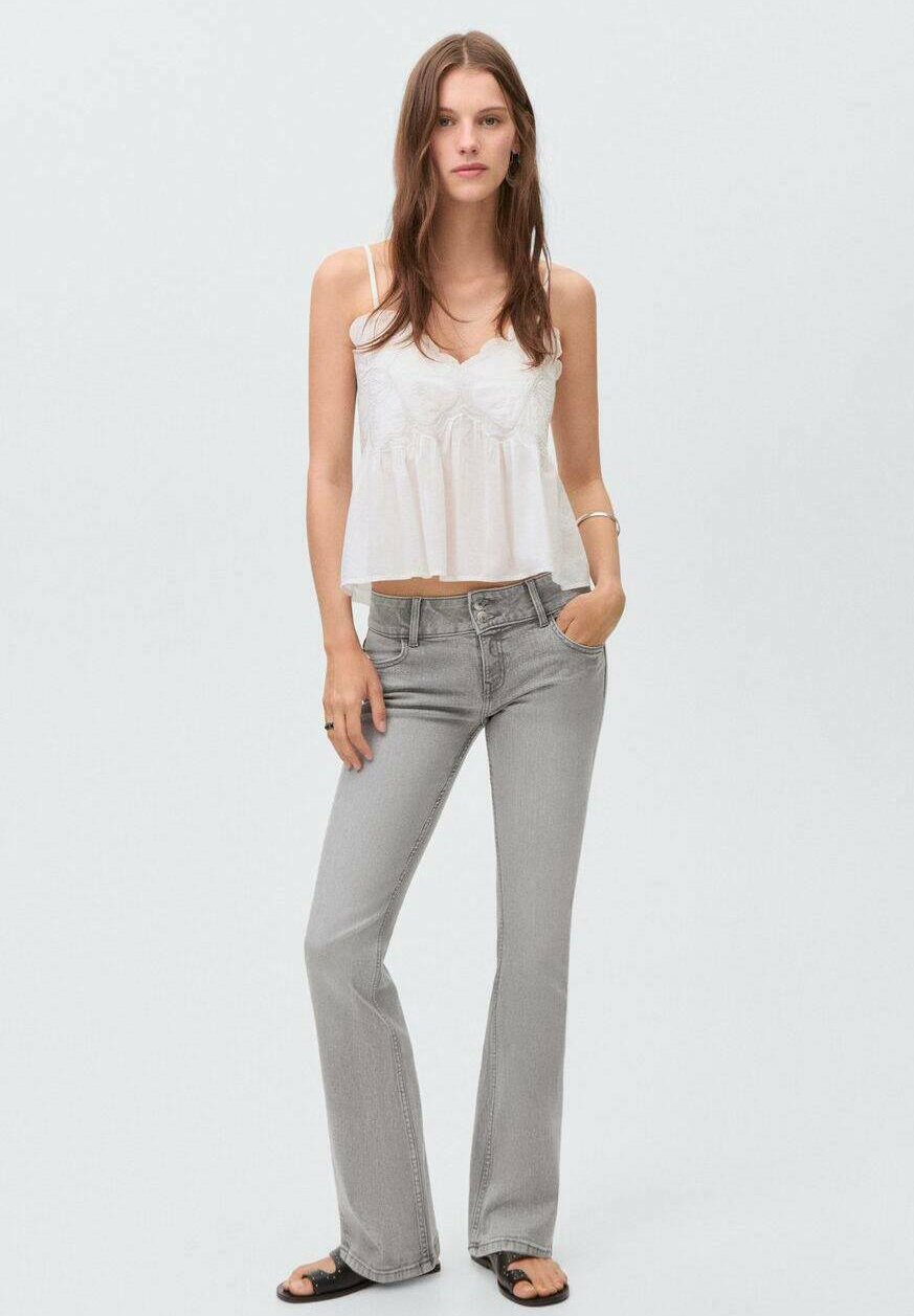 Mango Kids TEEN - Bootcut jeans - grijze denim